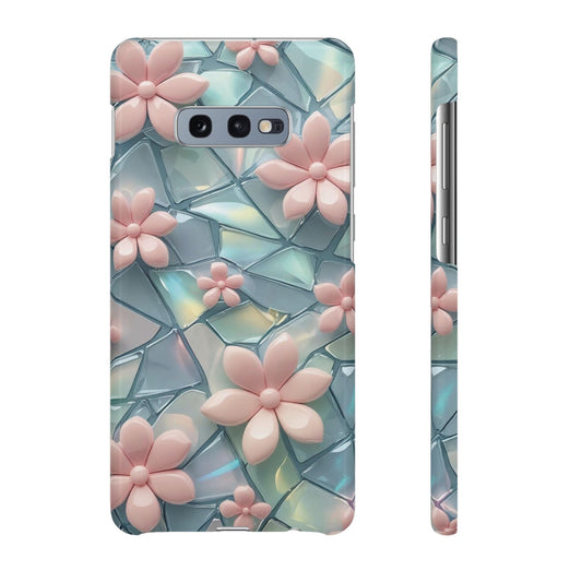 Snap Case Samsung Handyhülle mit 3D-Effekt und Blumenmuster