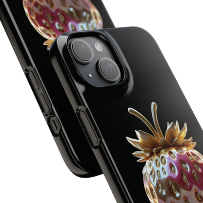 Snap Case iPhone Handyhülle - 3D Effekt Erdbeeren
